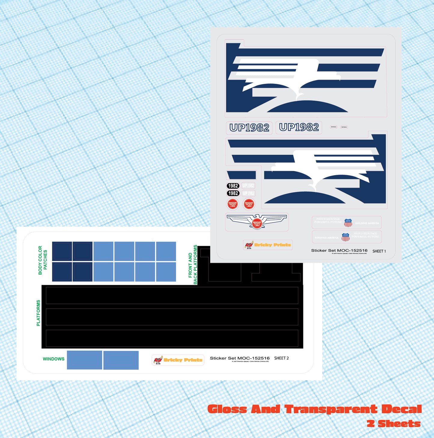 MOC-152516 Union Pacific UP 1982 Missouri Pacific Heritage SD70ACE