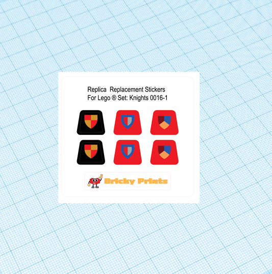 Replica Replacement sticker set: Classic Castle Knights 0016