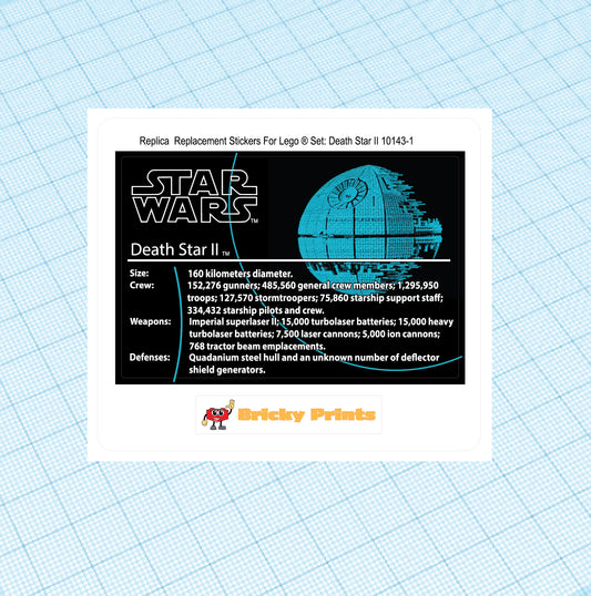 Replica Replacement sticker Set: Death Star II - UCS 10143