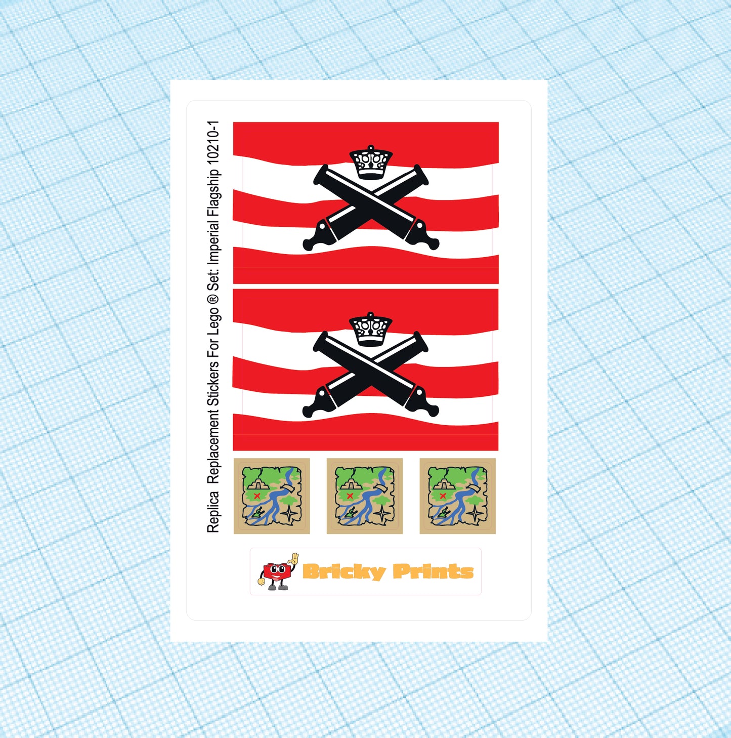 Replica Replacement sticker set: Pirates II Imperial Flagship 10210