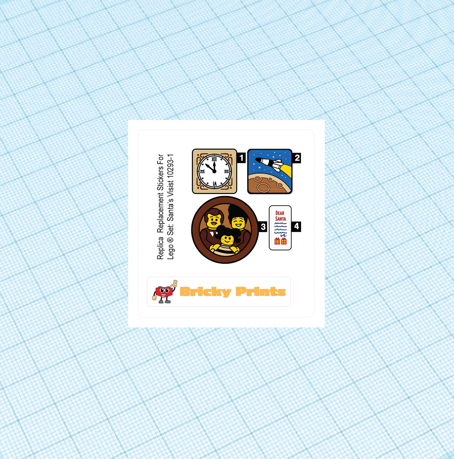 Replica Replacement sticker set: Creator Santa's Visit 10293