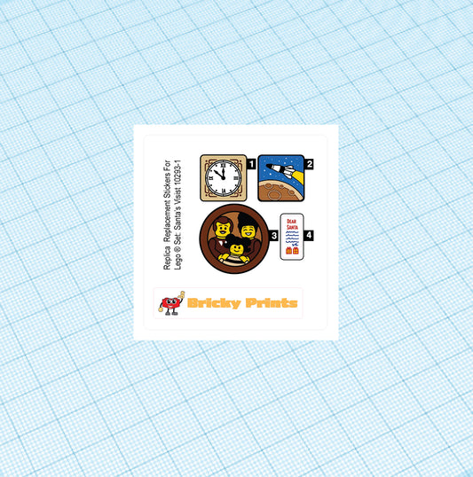 Replica Replacement sticker set: Creator Santa's Visit 10293