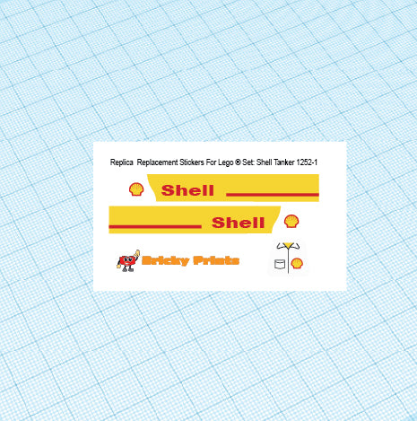 Replica Replacement sticker Set: Classic Town Jr Tanker 1252