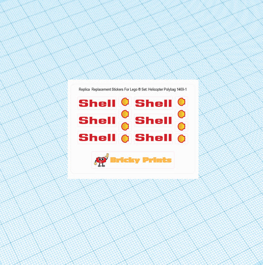 Replica Replacement sticker Set: Universal Building Sets Helicopter polybag 1469
