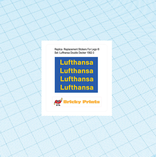 Replica Replacement sticker set: Lufthansa Double-Decker 1562-3