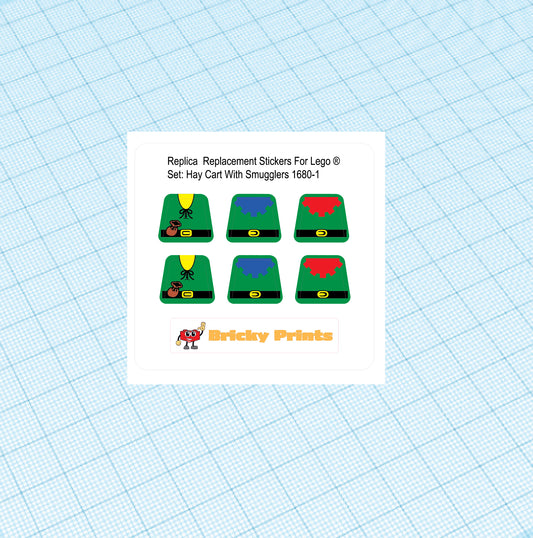 Replica Replacement sticker set: Classic Castle Hay Cart with Smugglers 1680