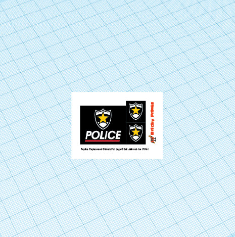 Replica Replacement sticker Set: Classic Town Jailbreak Joe 1786-1