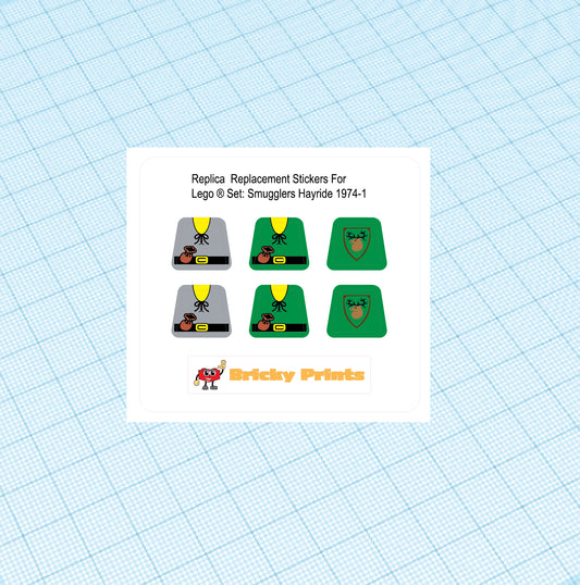 Replica Replacement sticker set: Classic Castle Smuggler's Hayride 1974