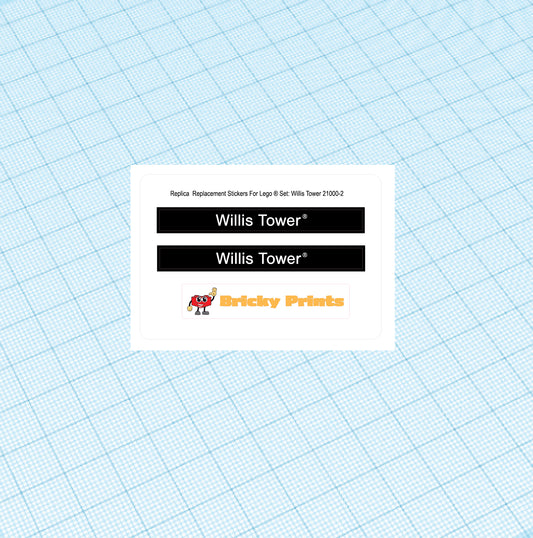 Replica Replacement sticker Set: Architecture Willis Tower 21000-2