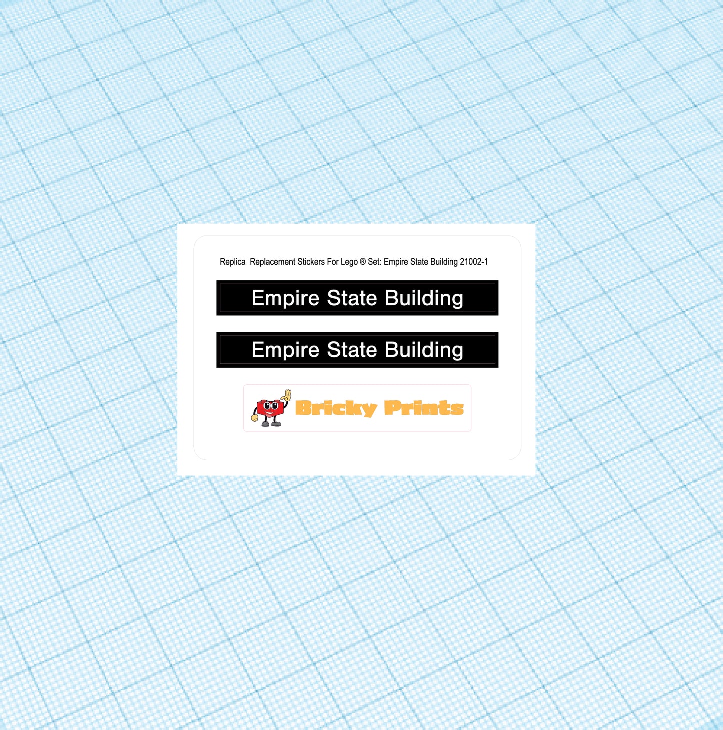Replica Replacement sticker Set: Architecture Empire State Building 21002