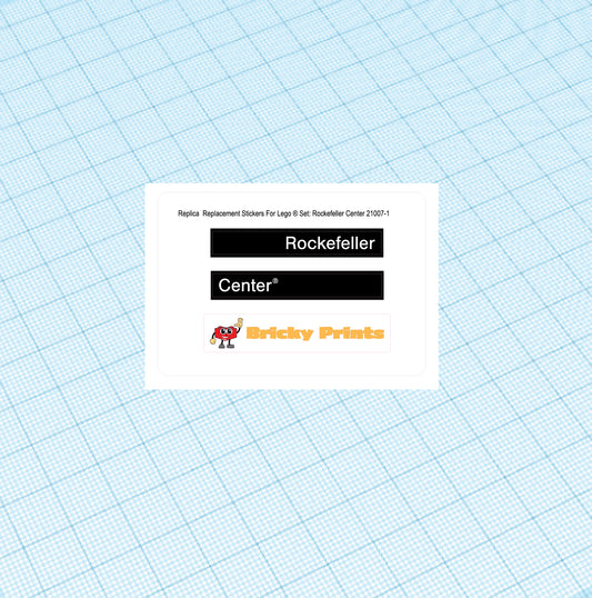 Replica Replacement sticker Set: Architecture Rockefeller Center 21007