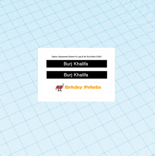 Replica Replacement sticker Set: Architecture Burj Khalifa 21008