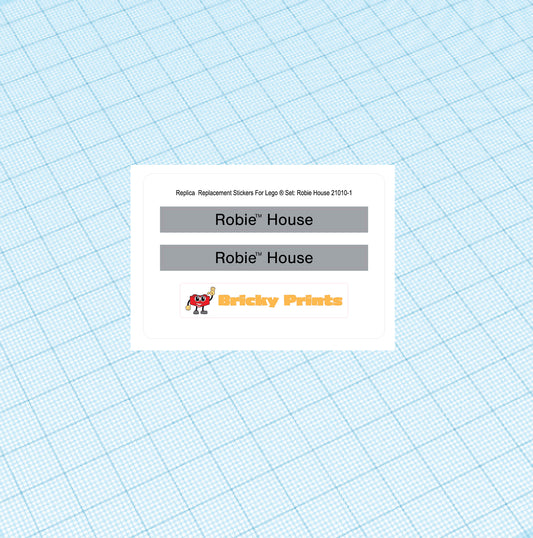 Replica Replacement sticker Set: Architecture Robie House 21010