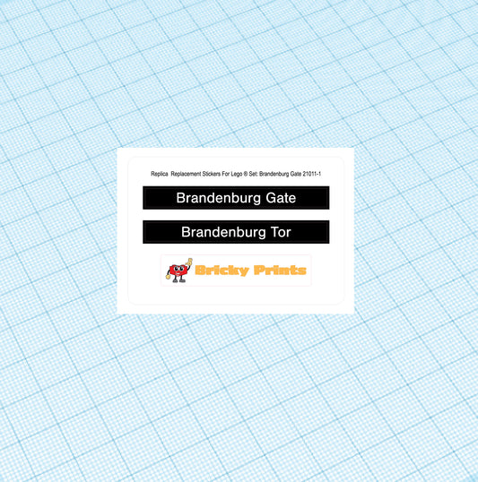 Replica Replacement sticker Set: Architecture Brandenburg Gate 21011