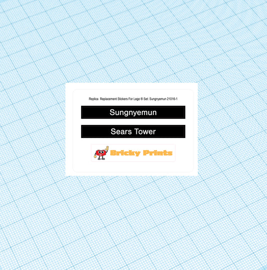 Replica Replacement sticker Set: Architecture Sungnyemun 21016