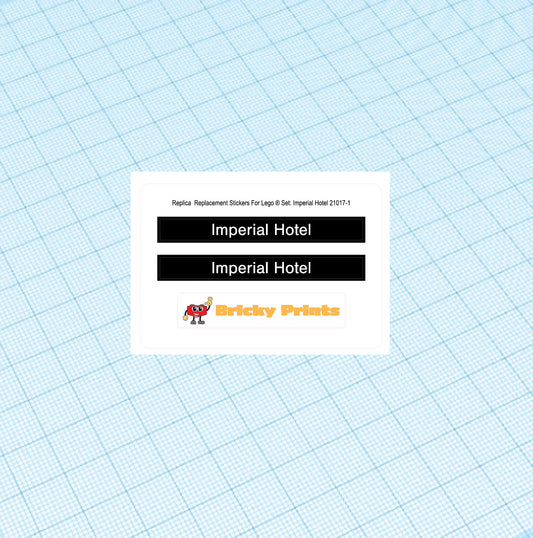 Replica Replacement sticker Set: Architecture Imperial Hotel 21017