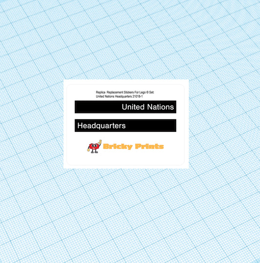 Replica Replacement sticker Set: Architecture United Nations Headquarters 21018