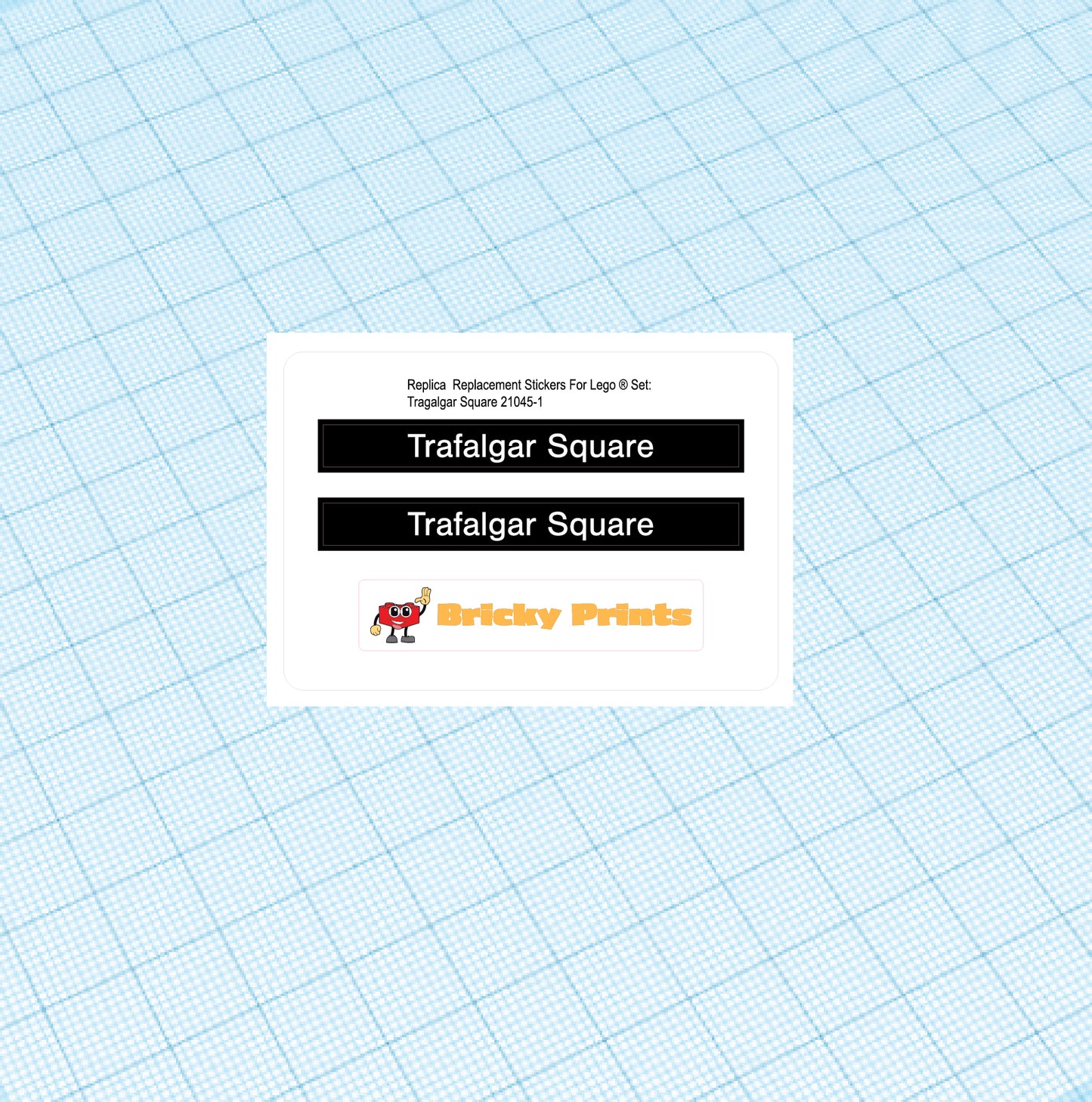 Replica Replacement sticker Set: Architecture Trafalgar Square 21045