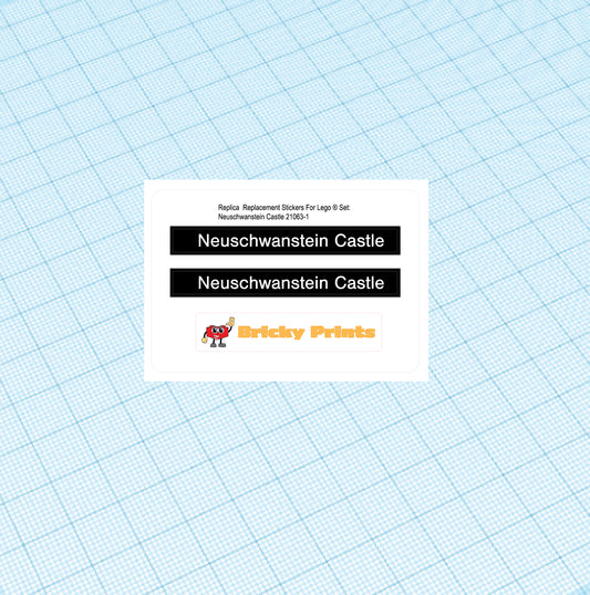 Replica Replacement sticker Set: Architecture Neauschwanstein Castle 21063