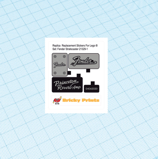 Replica Replacement sticker Set: Fender Strato caster 21329