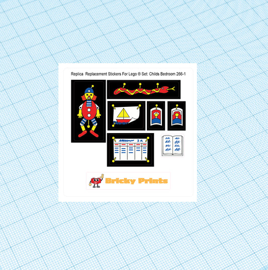 Replica Replacement sticker Set: Homemaker Child's Bedroom 266