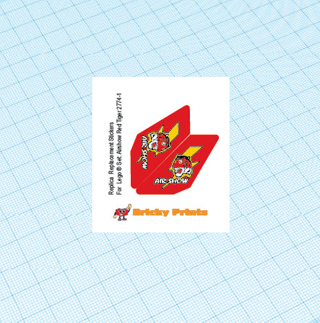 Replica Replacement sticker set: Classic Town Airport Airshow Red Tiger 2774