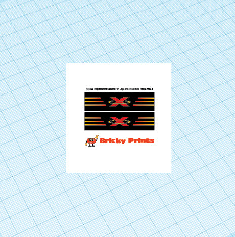 Replica Replacement sticker set: Classic Town Extreme Team Extreme Racer 2963