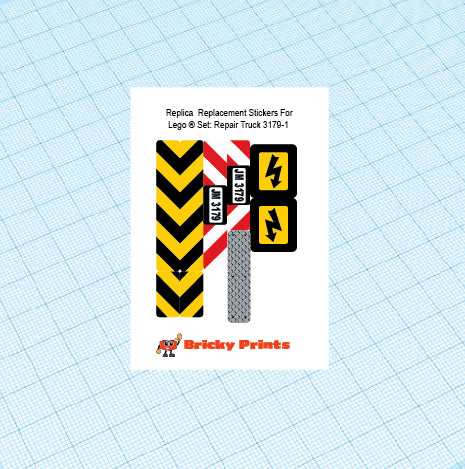 Replica Replacement sticker Set: City Traffic 3179 - Repair Truck