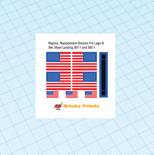 Replica Replacement sticker set: Moon Landing 367