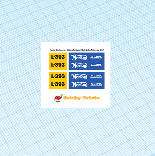 Replica Replacement sticker Set: Hobby Set Motorcycle 393