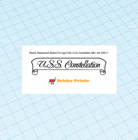 Replica Replacement sticker Set: Hobby Set U.S.S. Constellation 398
