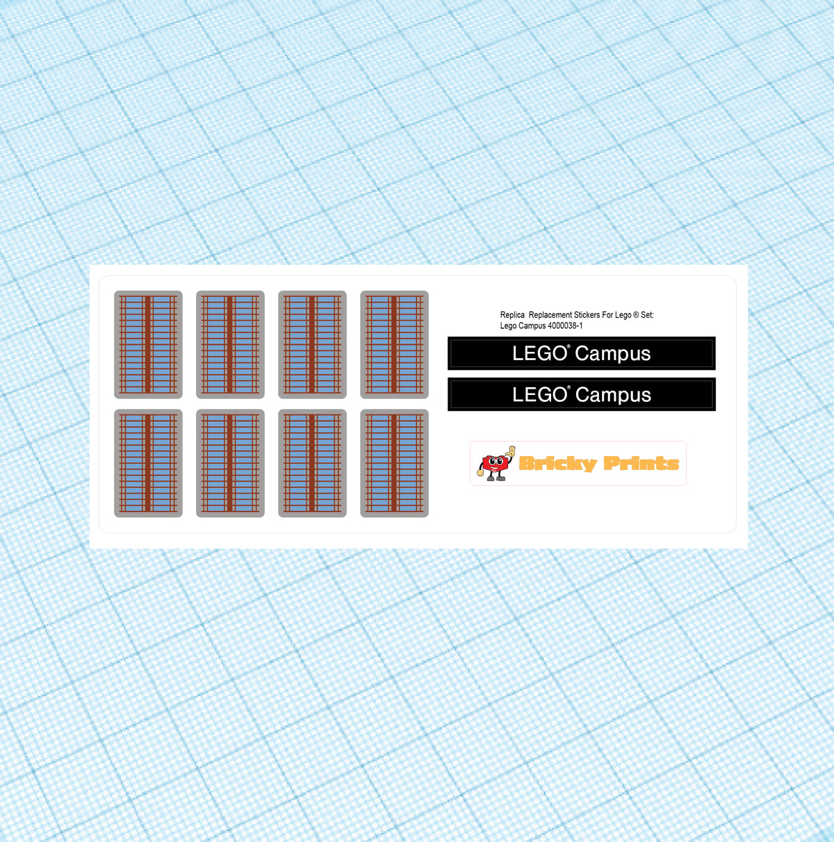 Replica Replacement sticker Set: Architecture Campus - Billund Denmark 4000038