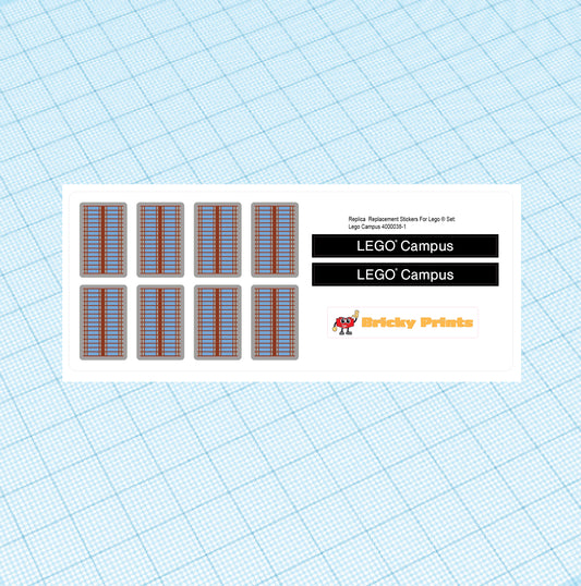 Replica Replacement sticker Set: Architecture Campus - Billund Denmark 4000038