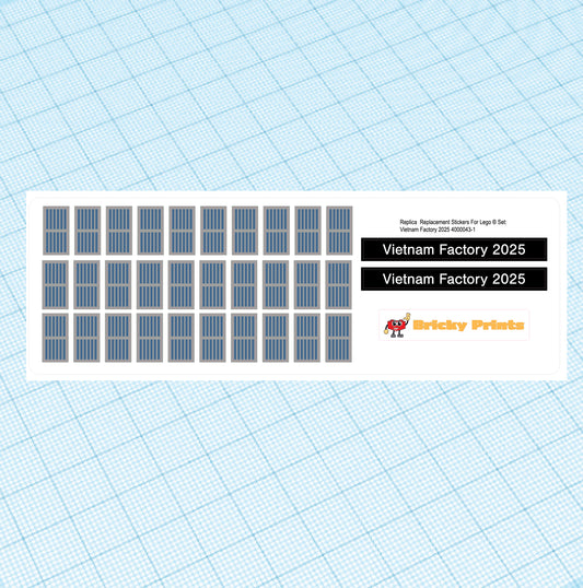 Replica Replacement sticker Set: Architecture Vietnam 2025 Factory 4000043
