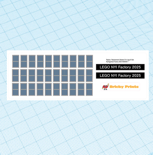 Replica Replacement sticker Set: Architecture Nyíregyháza Factory 2025 4000045