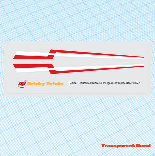 Replica Replacement sticker set: Boats - Riptide Racer 4002