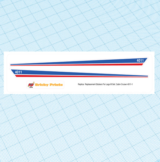 Replica Replacement sticker set: Boats - Cabin Cruiser 4011