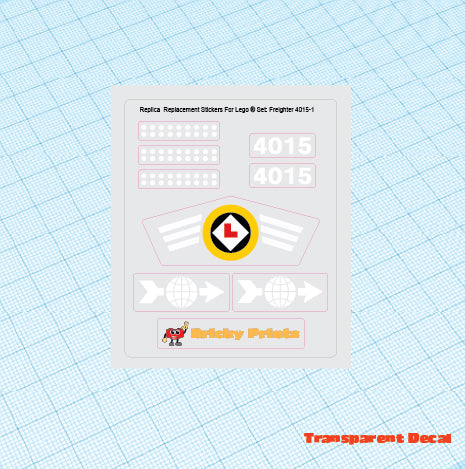 Replica Replacement sticker set: Boats - Freighter 4015