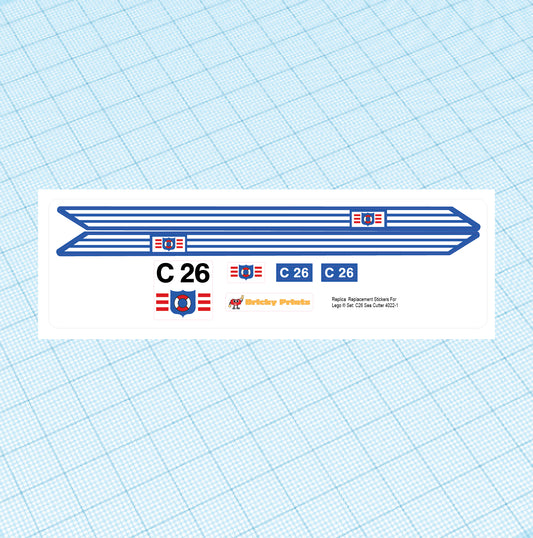 Replica Replacement sticker set: Boats - C26 Sea Cutter 4022