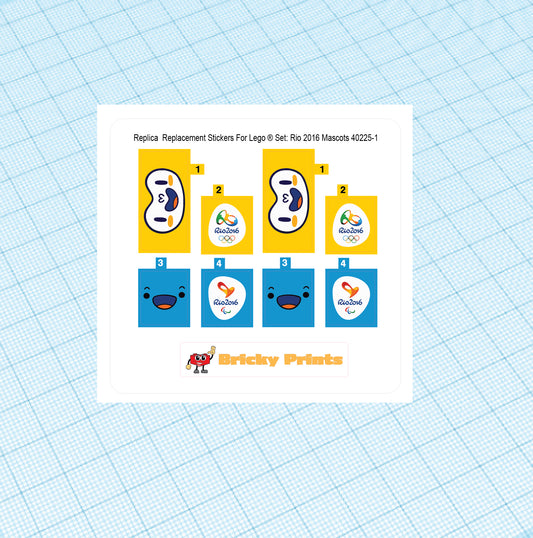 Replica Replacement sticker set: Rio 2016 Mascots 40225