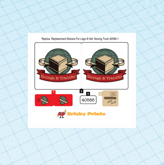 Replica Replacement sticker set: Moving Truck 40586