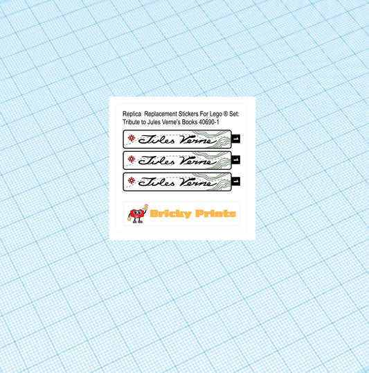 Replica Replacement sticker set: Tribute to Jules Verne's Books 40690