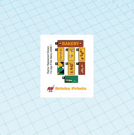 Replica Replacement sticker set: Bakery 40696