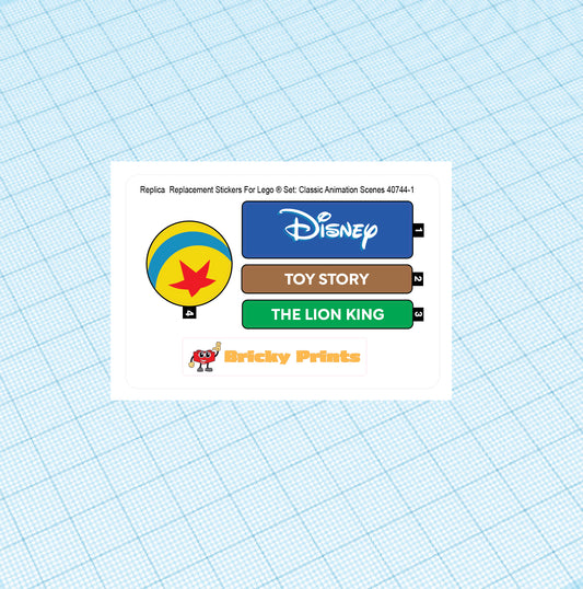 Replica Replacement sticker set: Classic Animation Scenes 40744