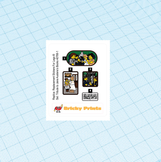 Replica Replacement sticker set: Tribute to Jane Austen's Books 40766