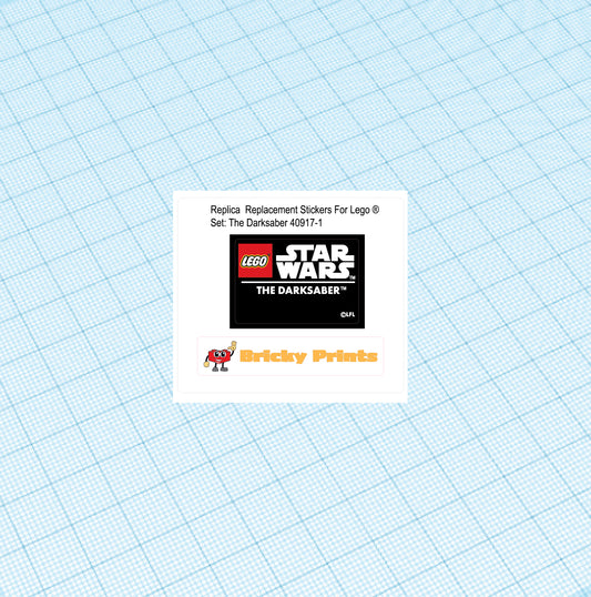 Replica Replacement sticker Set: The Darksaber 40917