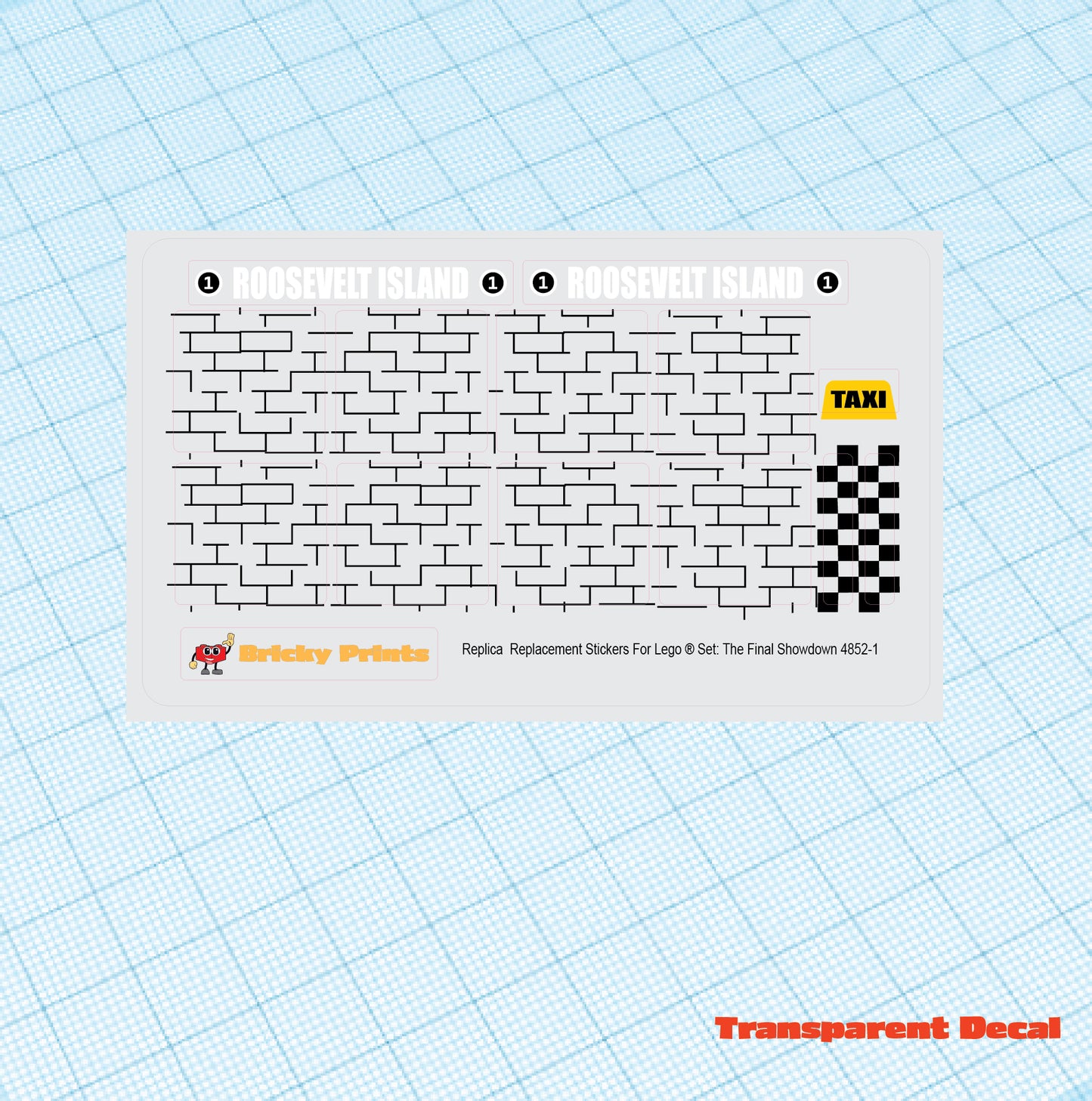 Replica Replacement sticker Set: The final showdown 4852