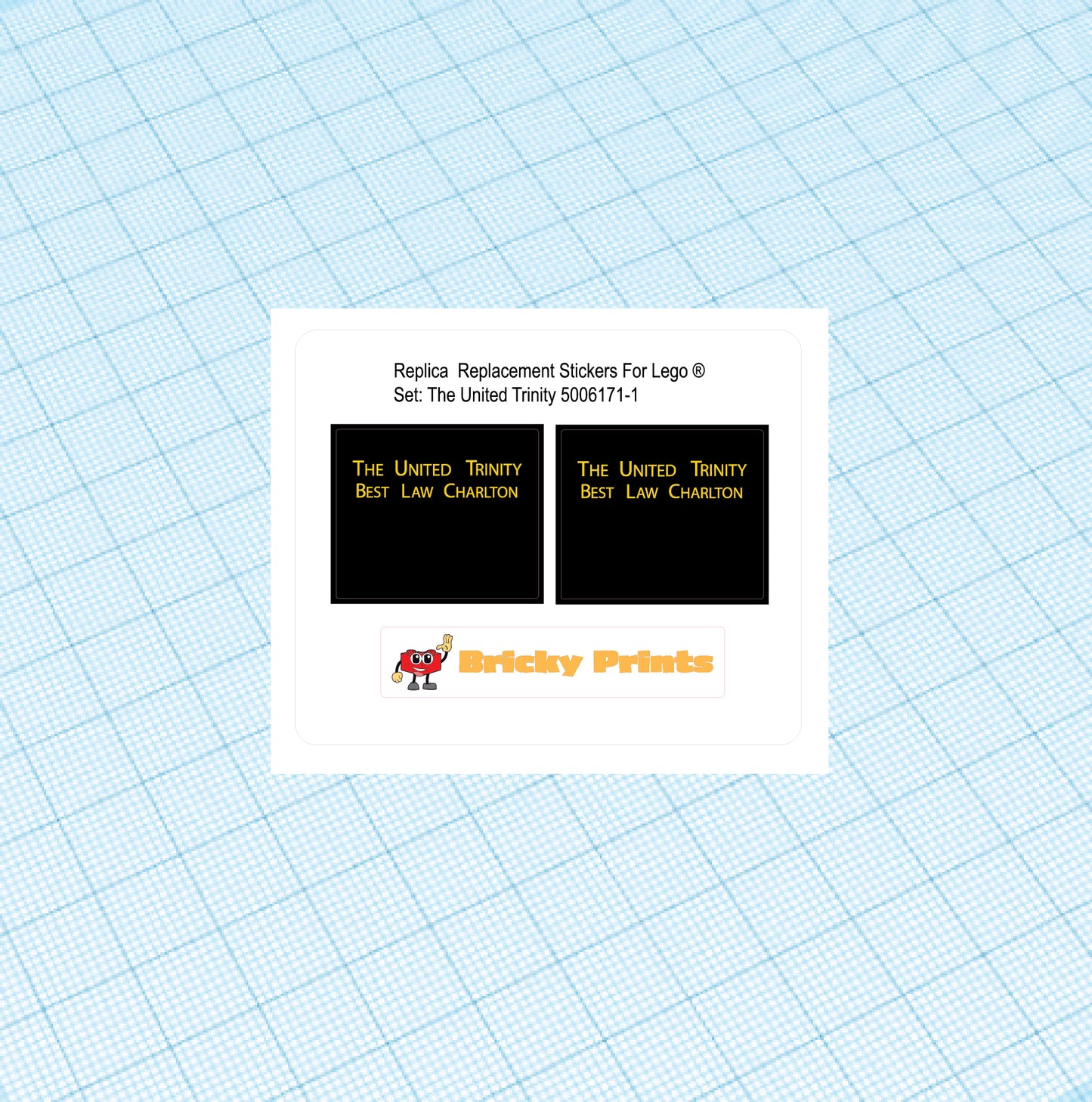Replica Replacement sticker set: The United Trinity 5006171