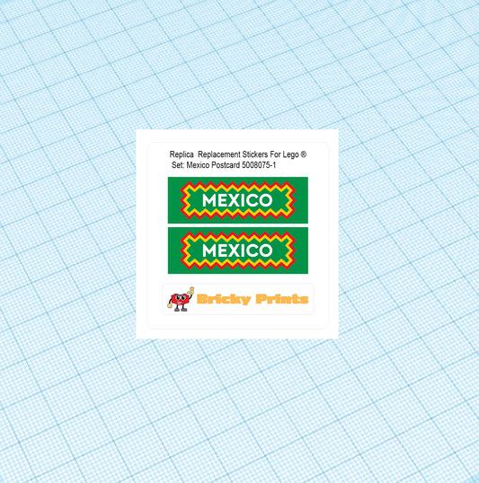 Replica Replacement sticker set: Creator Postcard Mexico Postcard 5008075