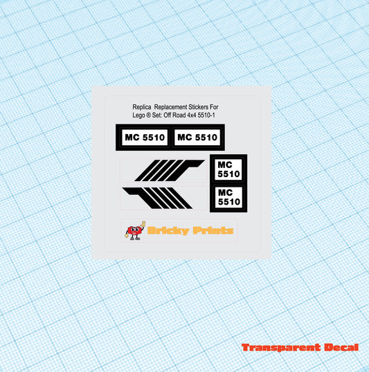 Replica Replacement sticker Set: Model Team Off Road 4x4 5510